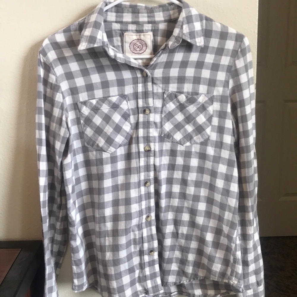 SO button down flannel shirt